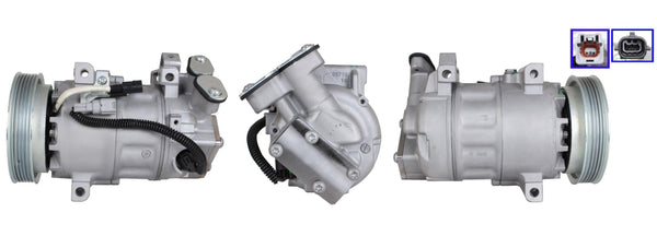 4DI043 Compressore aria condizionata (compressore A/C) Per  RENAULT Rigenerato