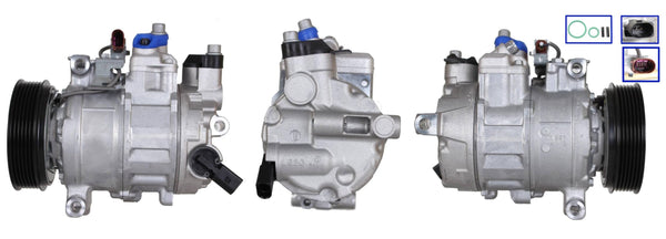 4DI118 Compressore aria condizionata (compressore A/C) Per AUDI VW SEAT SKODA CUPRA VAG Rigenerato