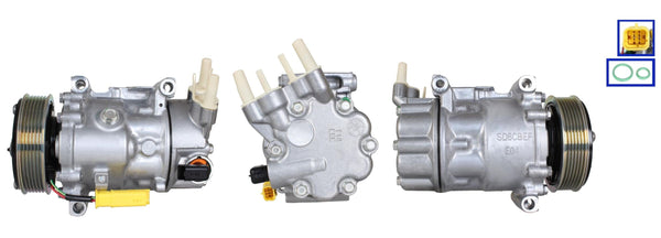 4DI756N ΣΥΜΠΙΕΣΤΗΣ ΚΛΙΜΑΤΙΣΜΟΥ (ΚΟΜΠΡΕΣΕΡ A/C) ΓΙΑ PEUGEOT CITROEN ΚΑΙΝΟΥΡΙΟΣ