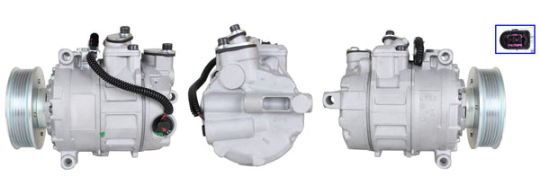 4DI767 Compressore aria condizionata (compressore A/C) Per PORSCHE Rigenerato