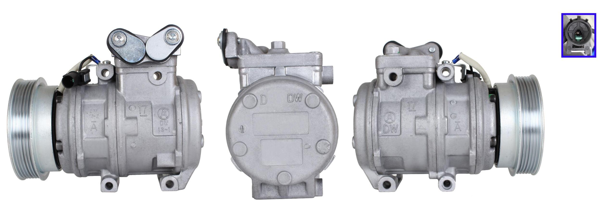 4DI372 Compressore aria condizionata (compressore A/C) Per HYUNDAI KIA Rigenerato