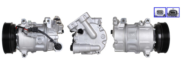 4DI045 Compressore aria condizionata (compressore A/C) Per  RENAULT Rigenerato