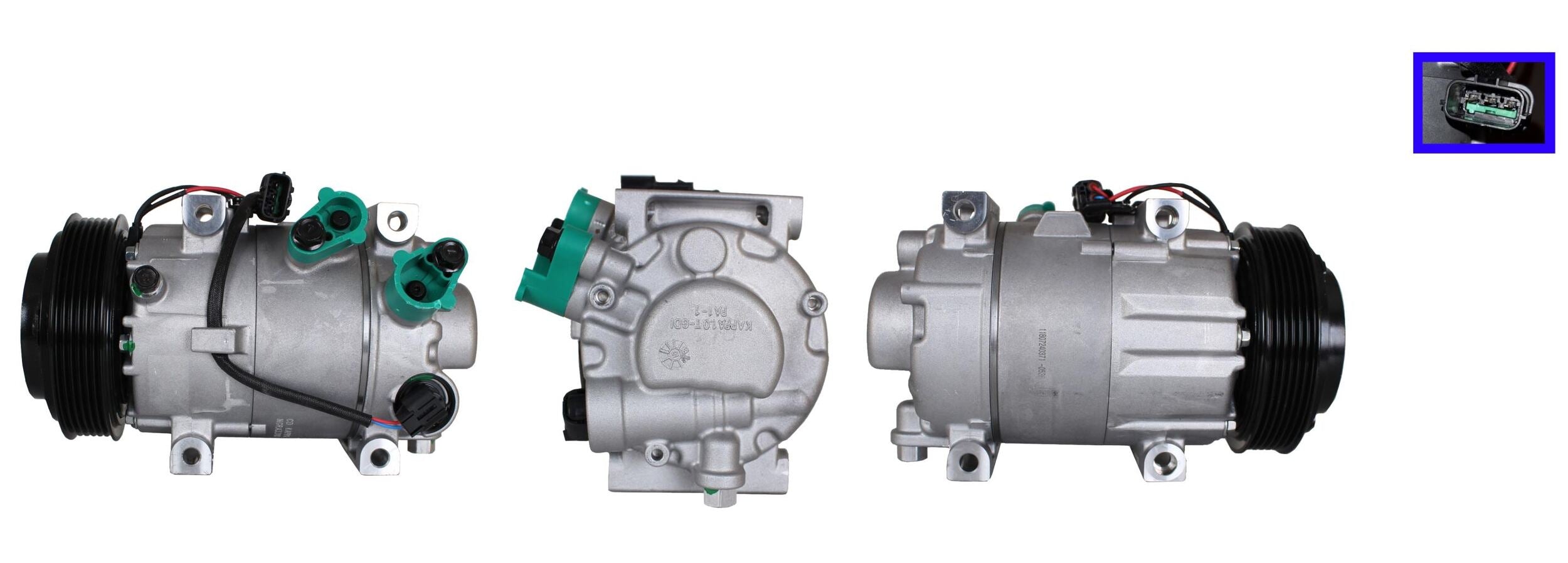 4DI399 Compressore aria condizionata (compressore A/C) Per HYUNDAI KIA Rigenerato