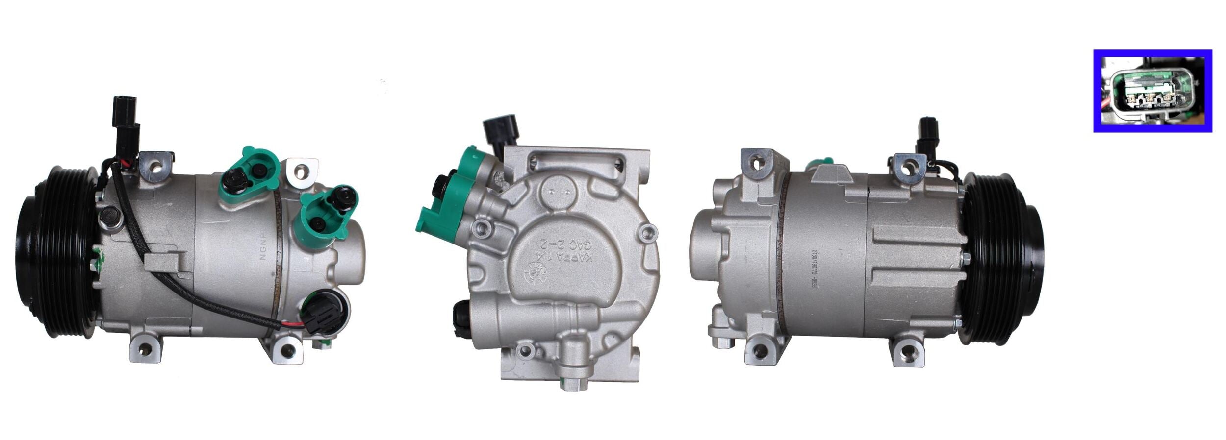 4DI382 Compressore aria condizionata (compressore A/C) Per HYUNDAI KIA Rigenerato