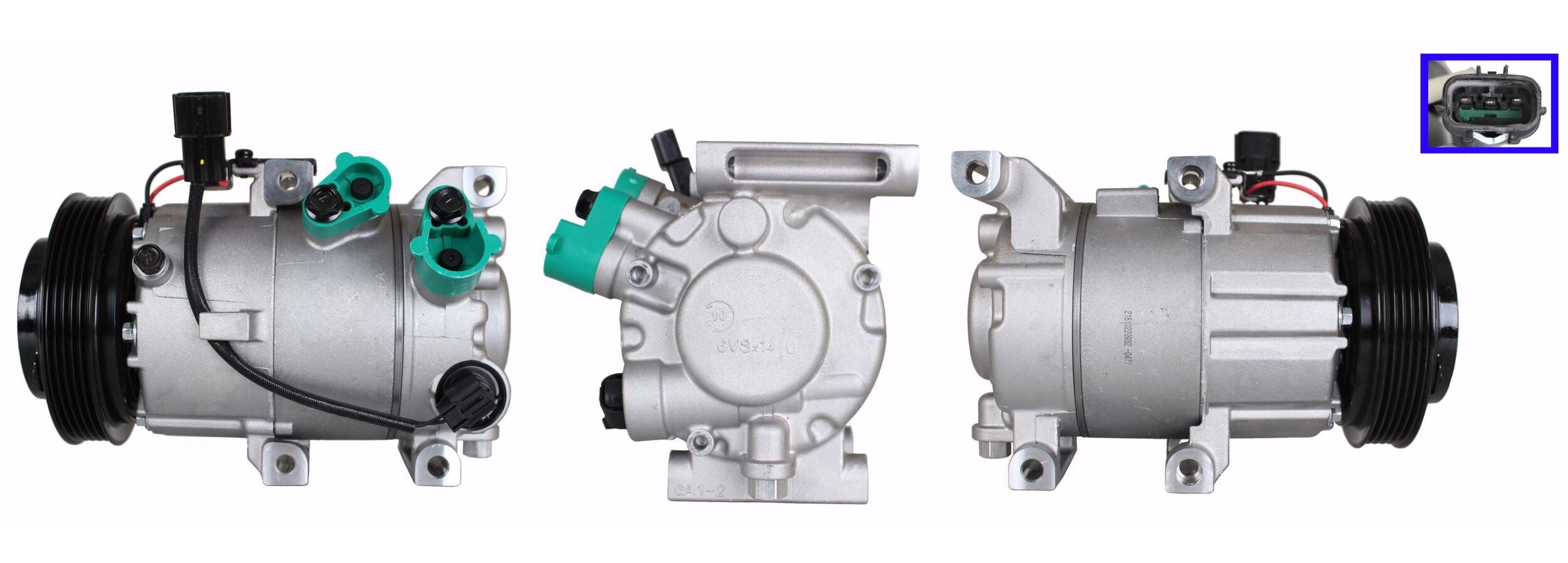 4DI388 Compressore aria condizionata (compressore A/C) Per HYUNDAI KIA Rigenerato