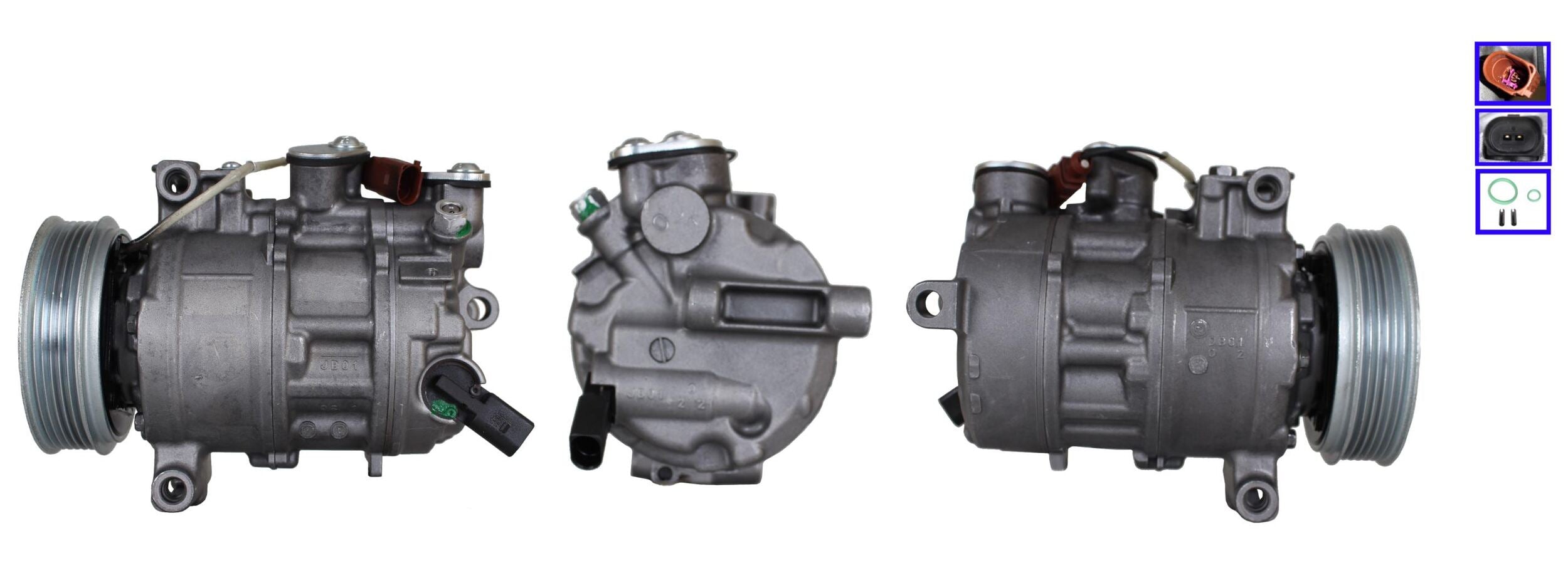 4DI117N Compressore aria condizionata (compressore A/C) Per AUDI VW SEAT SKODA CUPRA VAG Nuovo