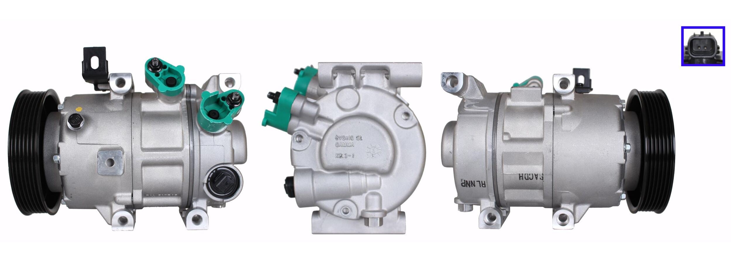 4DI386 Compressore aria condizionata (compressore A/C) Per HYUNDAI KIA Rigenerato