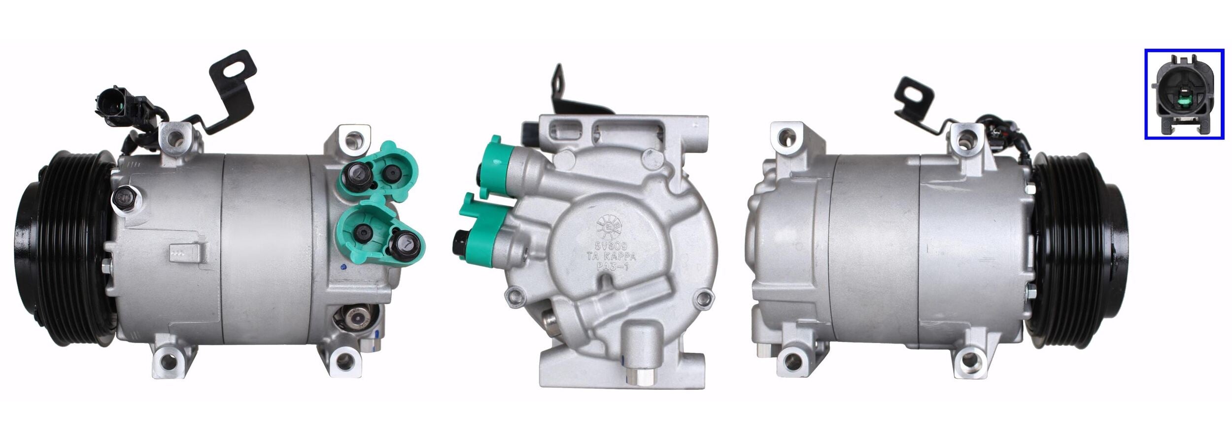 4DI390 Compressore aria condizionata (compressore A/C) Per HYUNDAI KIA Rigenerato