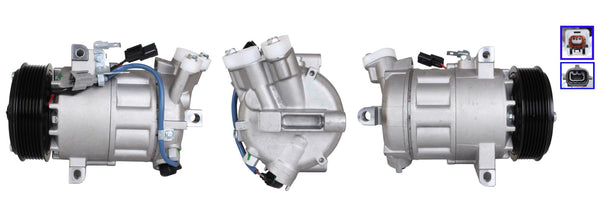 4DI046 Compressore aria condizionata (compressore A/C) Per  RENAULT Rigenerato