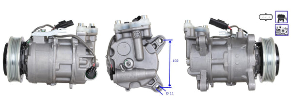 4DI148N Compressore aria condizionata (compressore A/C) Per BMW Nuovo