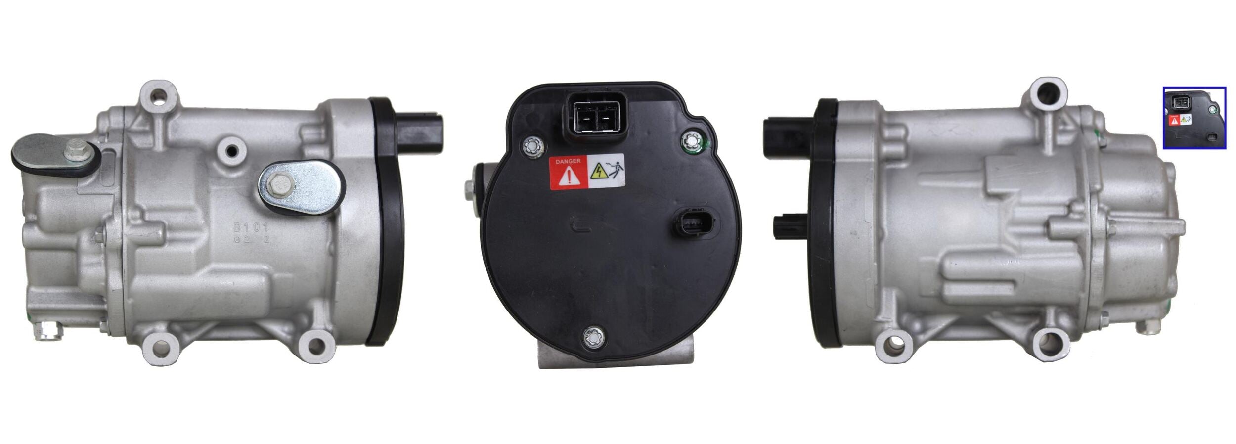 4DI876 Compressore aria condizionata (compressore A/C) Per TOYOTA Rigenerato