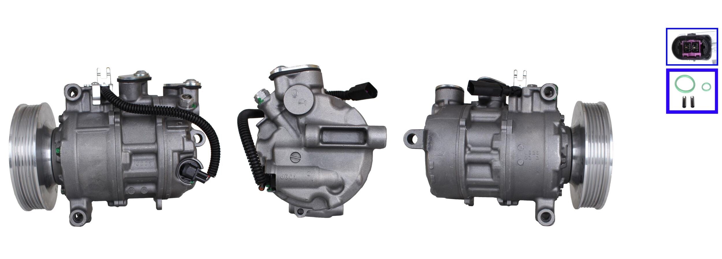4DI113 Compressore aria condizionata (compressore A/C) Per AUDI VW SEAT SKODA CUPRA VAG Rigenerato