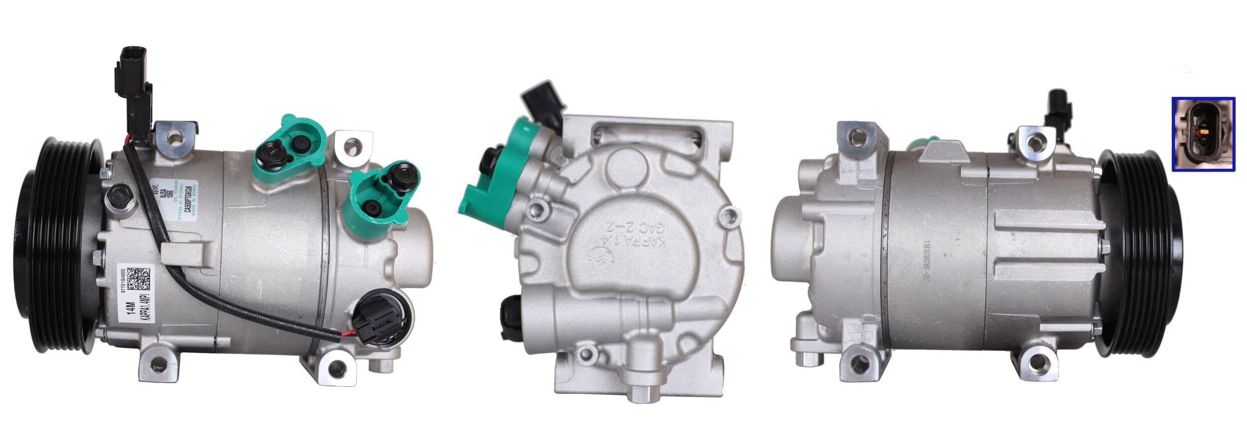 4DI404 Compressore aria condizionata (compressore A/C) Per HYUNDAI KIA Rigenerato