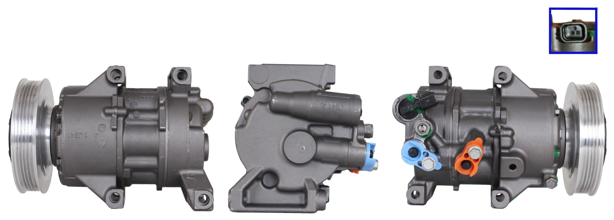 4DI393 Compressore aria condizionata (compressore A/C) Per HYUNDAI KIA Rigenerato