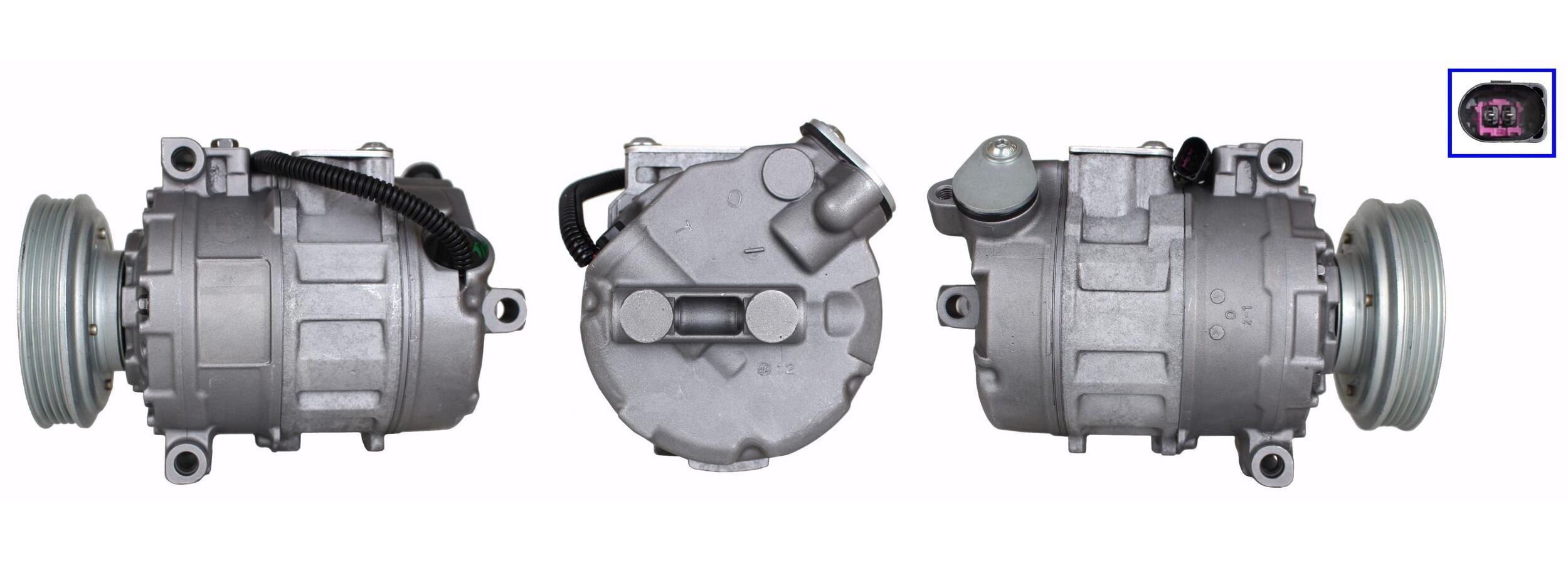 4DI114 Compressore aria condizionata (compressore A/C) Per AUDI VW SEAT SKODA CUPRA VAG Rigenerato