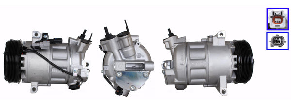 4DI048 Compressore aria condizionata (compressore A/C) Per  RENAULT Rigenerato