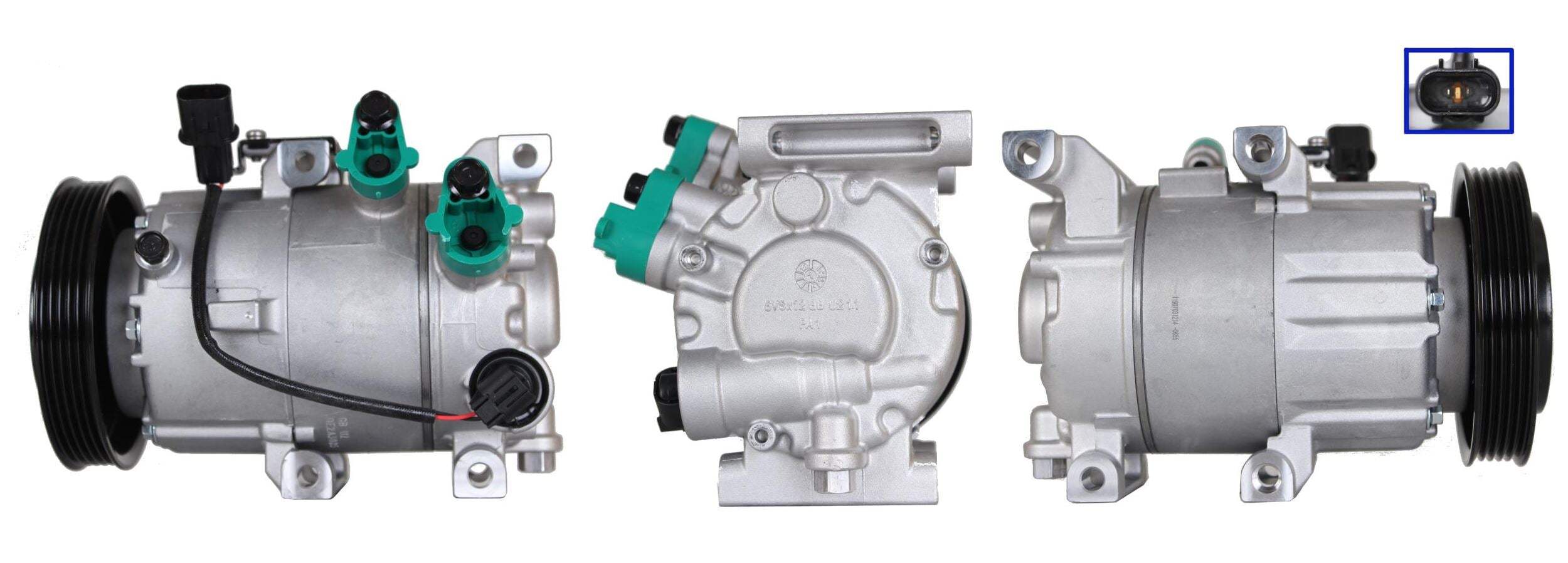 4DI394 Compressore aria condizionata (compressore A/C) Per HYUNDAI KIA Rigenerato