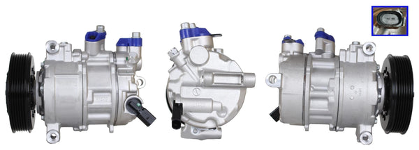 4DI120 Compressore aria condizionata (compressore A/C) Per AUDI VW SEAT SKODA CUPRA VAG Rigenerato