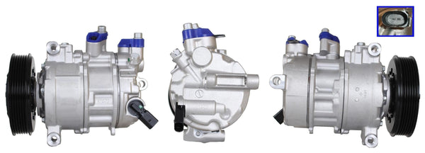 4DI120N Compressore aria condizionata (compressore A/C) Per AUDI VW SEAT SKODA CUPRA VAG Nuovo