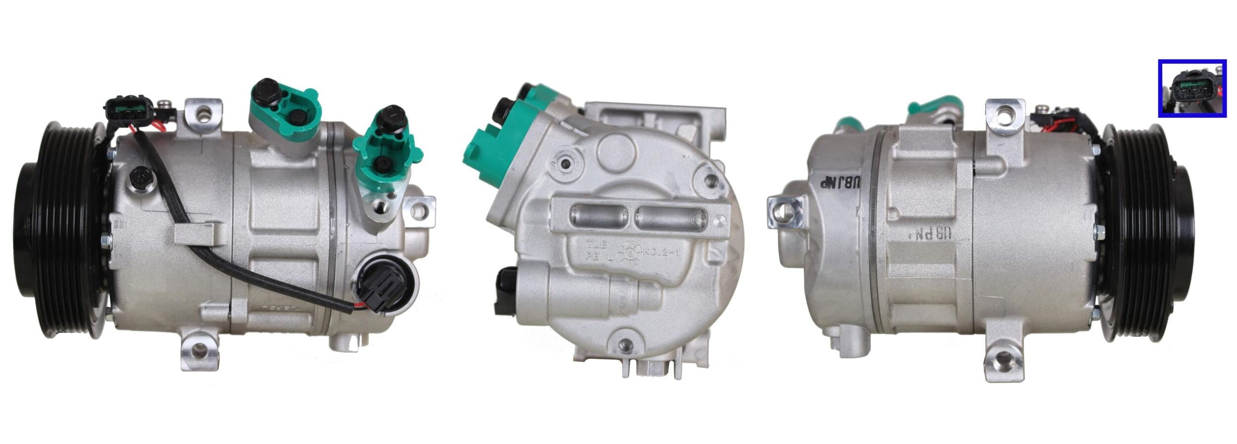 5DI038 Compressore aria condizionata (compressore A/C) Per HYUNDAI KIA Rigenerato