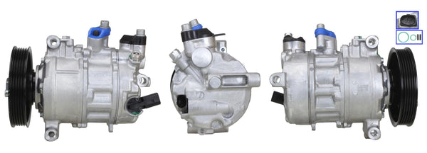 5DI056 Compressore aria condizionata (compressore A/C) Per AUDI Rigenerato